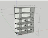 Lorex Curved Wall display- display cabinet