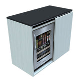 Lorex refrigerator cabinet with slider door