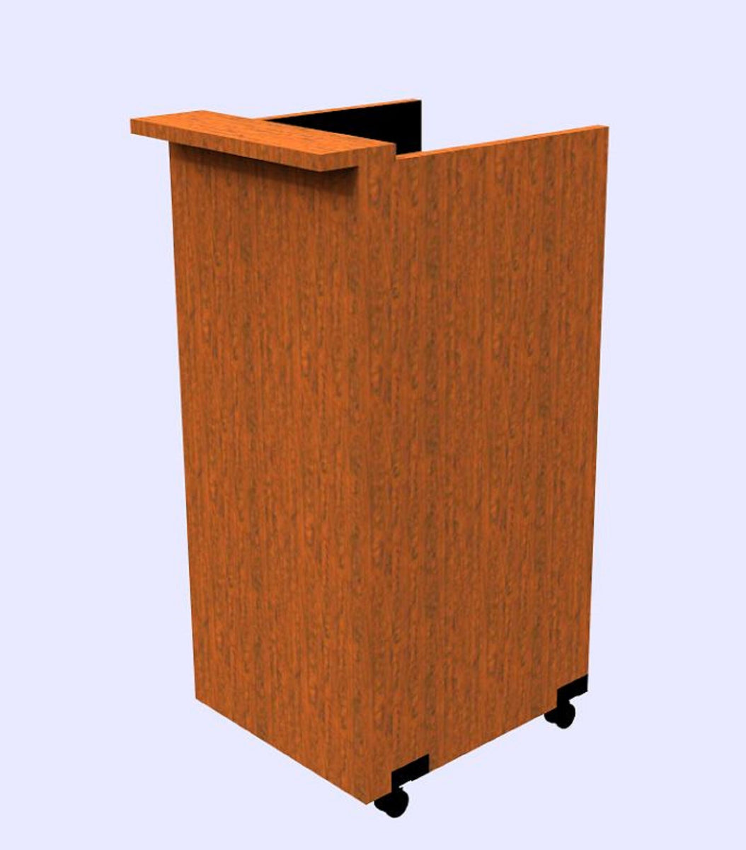 Buzz Hostess Stand with Wheels - Portable Presentation Podium