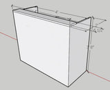 Salon  standing desk with center draw - by DFS Designs