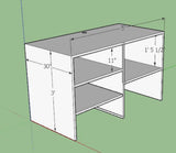 Pass through standing retail  desk by DFS Designs
