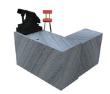 Freedom Standing Reception desk with a storage return