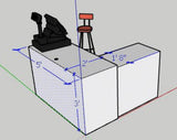 Freedom Standing Reception desk with a storage return
