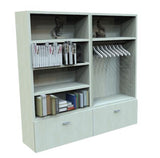 Zipper wall unit with storage and hanging option - 60 by 60 unit