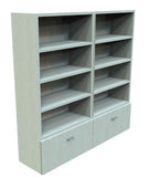 Zipper wall unit with storage and hanging option - 60 by 60 unit