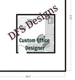 Office layout space planning in 2D or 3D optional