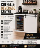 Lorex fridge with sliding door.