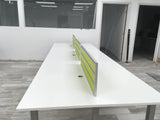 Call center desk - benching desks with wire management - Custom sized to order price shown is a 4 person. Custom paint and size.