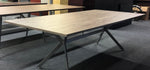 Grant Designer Conference table on a silver X base 1" thick By Dfs Designs
