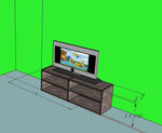 Tom 15" DEEP TV stand by DFS Designs with custom size options