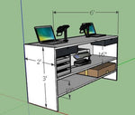 Uno Standing height reception desk