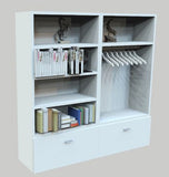 Zipper wall unit with storage and hanging option - 60 by 60 unit