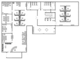 Office layout space planning in 2D or 3D optional